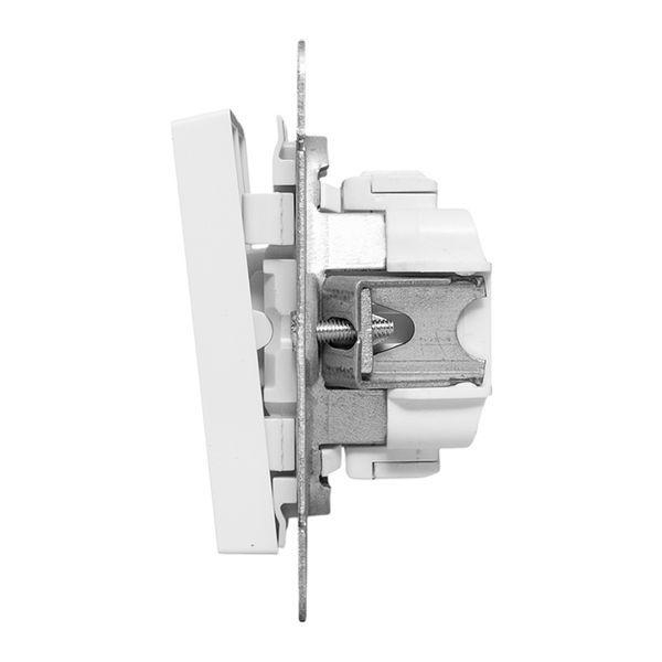 Выключатель проходной 2-кл. СП Эпика механизм бел. EKF UP1-SWW-21 ТехноИмпульс