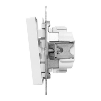 Выключатель проходной 2-кл. СП Эпика механизм бел. EKF UP1-SWW-21 ТехноИмпульс