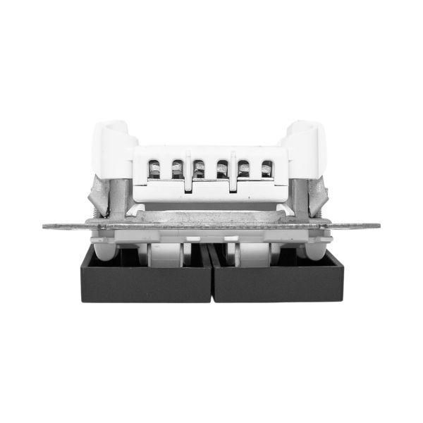 Выключатель проходной 2-кл. СП Эпика механизм черн. EKF UP1-SWB-21 ТехноИмпульс