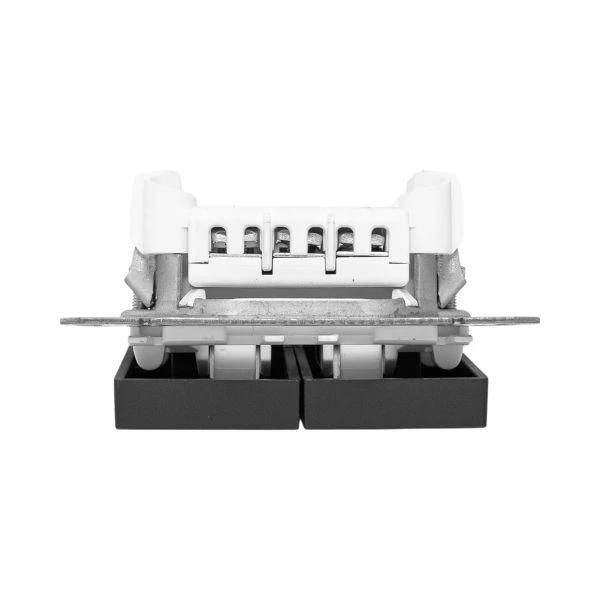 Выключатель проходной 2-кл. СП Эпика механизм черн. EKF UP1-SWB-21 ТехноИмпульс