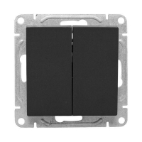 Выключатель проходной 2-кл. СП Эпика механизм черн. EKF UP1-SWB-21 ТехноИмпульс