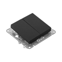 Выключатель проходной 2-кл. СП Эпика механизм черн. EKF UP1-SWB-21 ТехноИмпульс