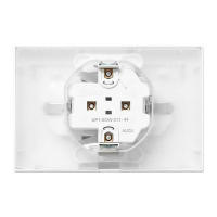 Розетка 2-м СП Эпика 16А IP44 с заземл. защ. шторки с рамкой с крышками механизм бел. EKF UP1-SOW-211-44 ТехноИмпульс