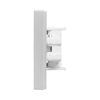 Розетка 2-м СП Эпика 16А без заземл. без защ. шторок с рамкой механизм алюм. EKF UP1-SOA-200 ТехноИмпульс