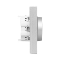 Розетка 2-м СП Эпика 16А с заземл. без защ. шторок с рамкой механизм алюм. EKF UP1-SOA-210 ТехноИмпульс