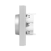 Розетка 2-м СП Эпика 16А с заземл. без защ. шторок с рамкой механизм алюм. EKF UP1-SOA-210 ТехноИмпульс