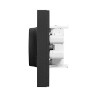 Розетка 2-м СП Эпика 16А с заземл. без защ. шторок с рамкой механизм черн. EKF UP1-SOB-210 ТехноИмпульс