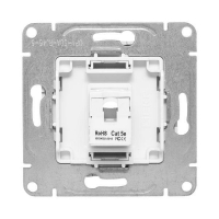 Розетка компьютерная 1-м СП Эпика RJ45 кат.5 механизм алюм. EKF UP1-SOA-RJ45-5 ТехноИмпульс