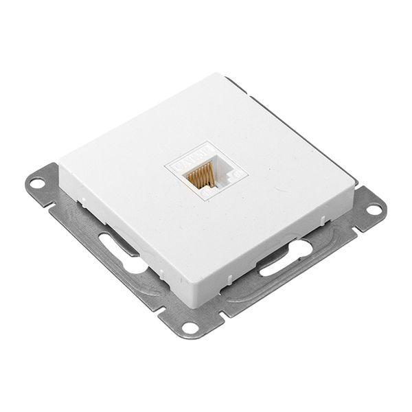 Розетка компьютерная СП Эпика RJ45 кат.5 механизм бел. EKF UP1-SOW-RJ45-5 ТехноИмпульс