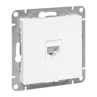 Розетка компьютерная СП Эпика RJ45 кат.5 механизм бел. EKF UP1-SOW-RJ45-5 ТехноИмпульс