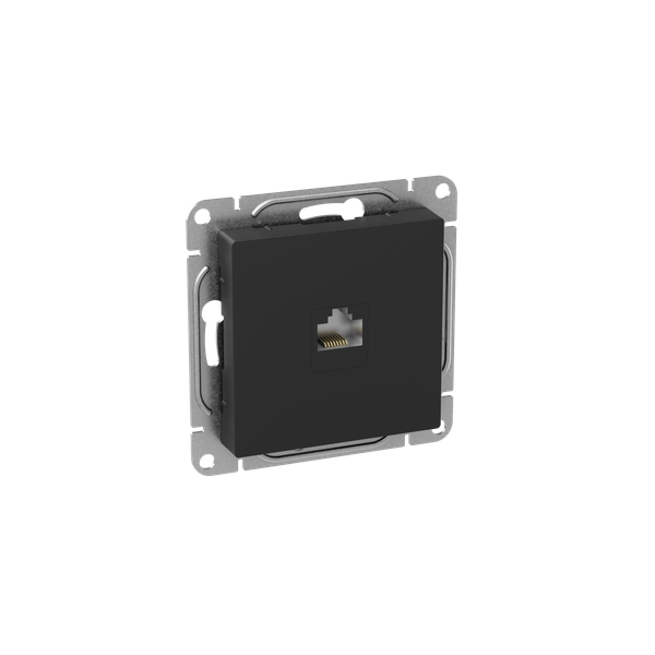 Розетка компьютерная СП Эпика RJ45 кат.5 механизм черн. EKF UP1-SOB-RJ45-5 ТехноИмпульс