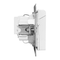 Розетка СП Эпика 16А IP44 с заземл. защ. шторки с крышкой механизм бел. EKF UP1-SOW-111-44 ТехноИмпульс