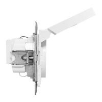 Розетка СП Эпика 16А IP44 с заземл. защ. шторки с крышкой механизм бел. EKF UP1-SOW-111-44 ТехноИмпульс