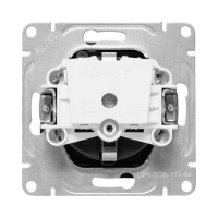 Розетка СП Эпика 16А IP44 с заземл. защ. шторки с крышкой механизм черн. EKF UP1-SOB-111-44 ТехноИмпульс