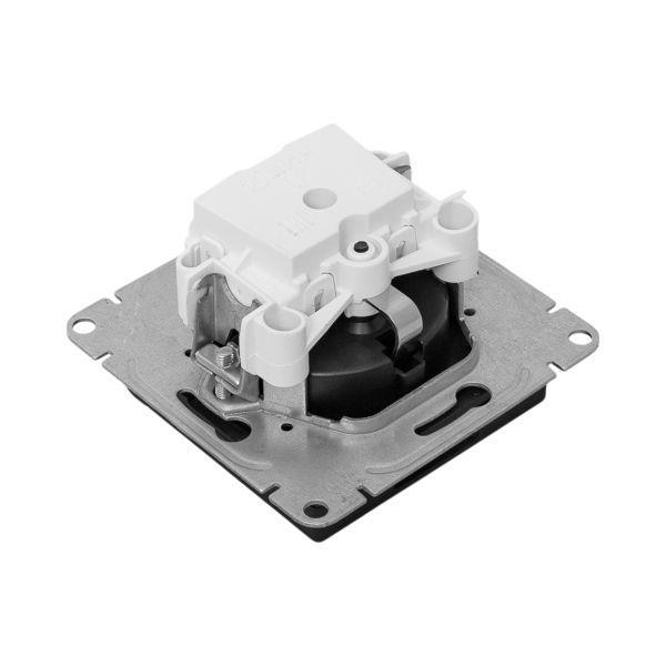 Розетка СП Эпика 16А IP44 с заземл. защ. шторки с крышкой механизм черн. EKF UP1-SOB-111-44 ТехноИмпульс