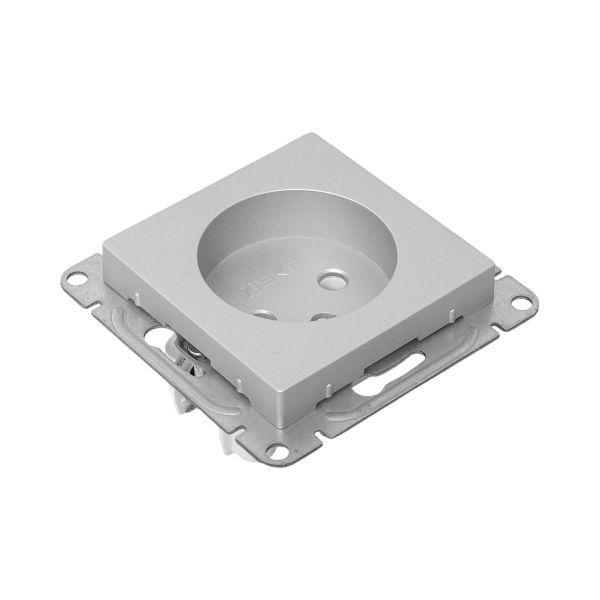 Розетка СП Эпика 16А без заземл. без шторок механизм алюм. EKF UP1-SOA-100 ТехноИмпульс