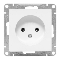 Розетка СП Эпика 16А без заземл. без шторок механизм бел. EKF UP1-SOW-100 ТехноИмпульс