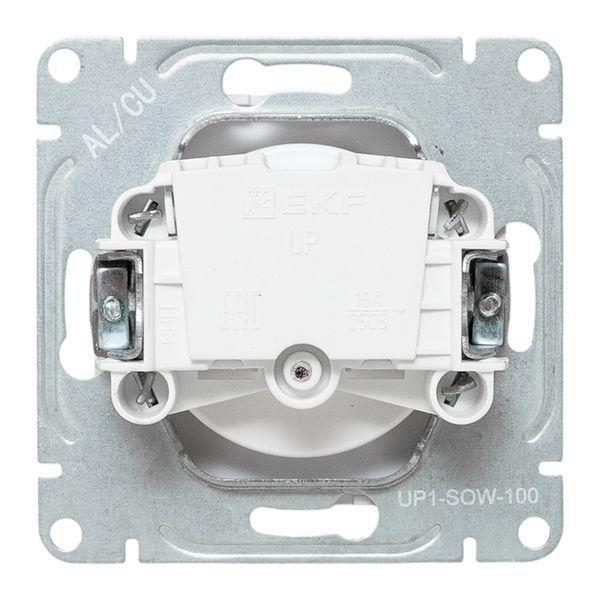 Розетка СП Эпика 16А без заземл. без шторок механизм бел. EKF UP1-SOW-100 ТехноИмпульс