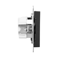 Розетка СП Эпика 16А без заземл. без шторок механизм черн. EKF UP1-SOB-100 ТехноИмпульс