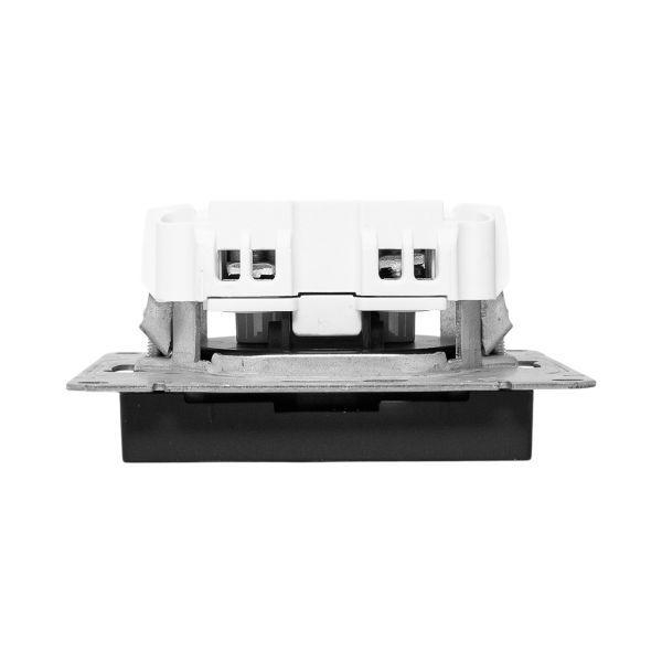 Розетка СП Эпика 16А без заземл. без шторок механизм черн. EKF UP1-SOB-100 ТехноИмпульс