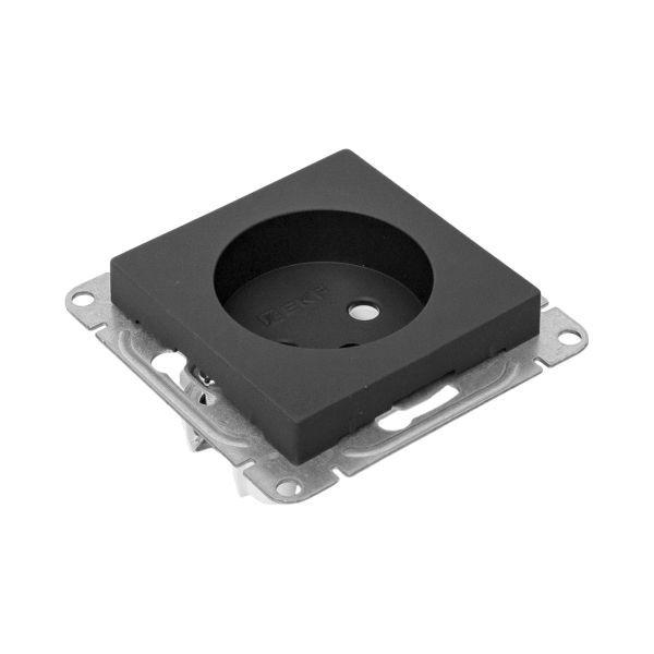 Розетка СП Эпика 16А без заземл. без шторок механизм черн. EKF UP1-SOB-100 ТехноИмпульс