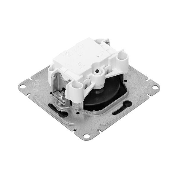 Розетка СП Эпика 16А без заземл. без шторок механизм черн. EKF UP1-SOB-100 ТехноИмпульс