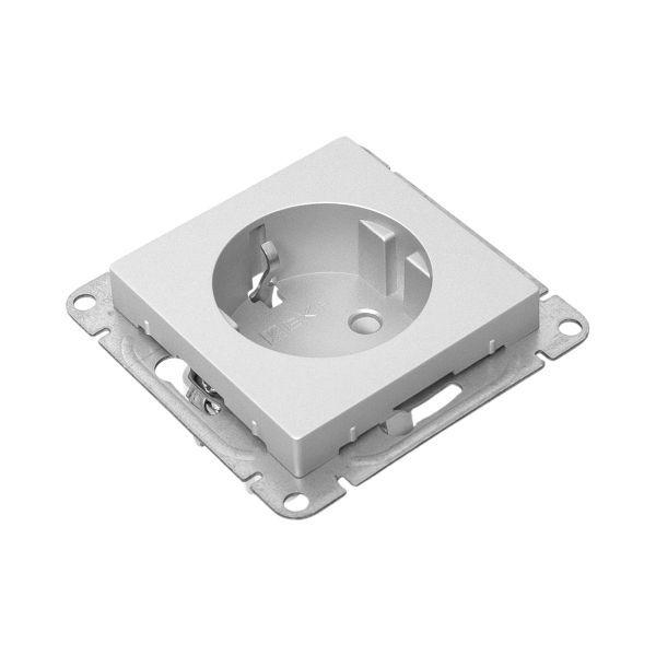 Розетка СП Эпика 16А с заземл. без защ. шторок механизм алюм. EKF UP1-SOA-110 ТехноИмпульс