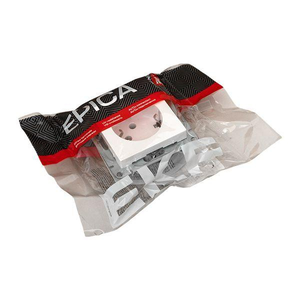 Розетка СП Эпика 16А с заземл. без защ. шторок механизм бел. EKF UP1-SOW-110 ТехноИмпульс