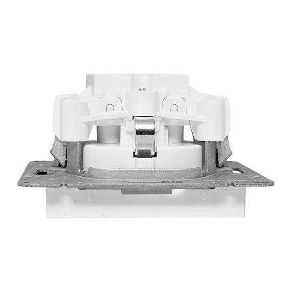 Розетка СП Эпика 16А с заземл. без защ. шторок механизм бел. EKF UP1-SOW-110 ТехноИмпульс