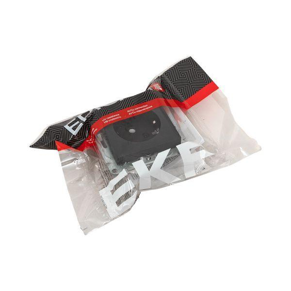 Розетка СП Эпика 16А с заземл. без защ. шторок механизм черн. EKF UP1-SOB-110 ТехноИмпульс