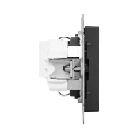 Розетка СП Эпика 16А с заземл. без защ. шторок механизм черн. EKF UP1-SOB-110 ТехноИмпульс