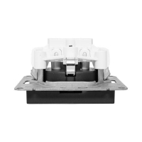 Розетка СП Эпика 16А с заземл. без защ. шторок механизм черн. EKF UP1-SOB-110 ТехноИмпульс