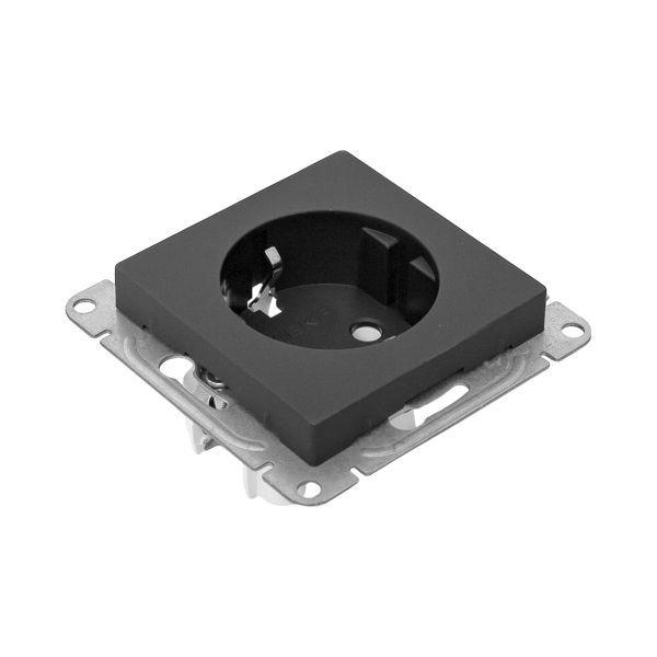 Розетка СП Эпика 16А с заземл. без защ. шторок механизм черн. EKF UP1-SOB-110 ТехноИмпульс