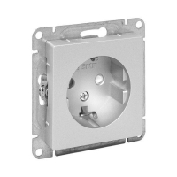 Розетка СП Эпика 16А с заземл. защ. шторки механизм алюм. EKF UP1-SOA-111 ТехноИмпульс