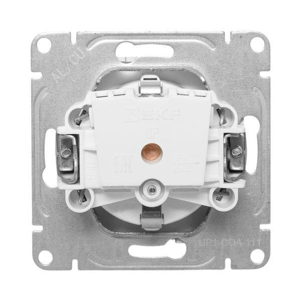 Розетка СП Эпика 16А с заземл. защ. шторки механизм алюм. EKF UP1-SOA-111 ТехноИмпульс