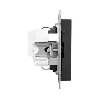 Розетка СП Эпика 16А с заземл. защ. шторки механизм черн. EKF UP1-SOB-111 ТехноИмпульс