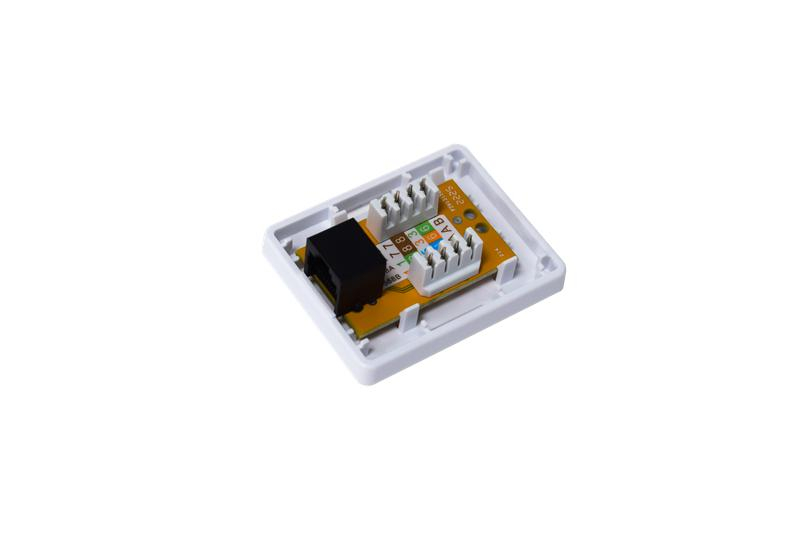 Розетка компьютерная 8P8C (RJ45) UTP кат.5E 1 порт TOKOV ELECTRIC TKE-SMB-8P8C-1P-UTP ТехноИмпульс