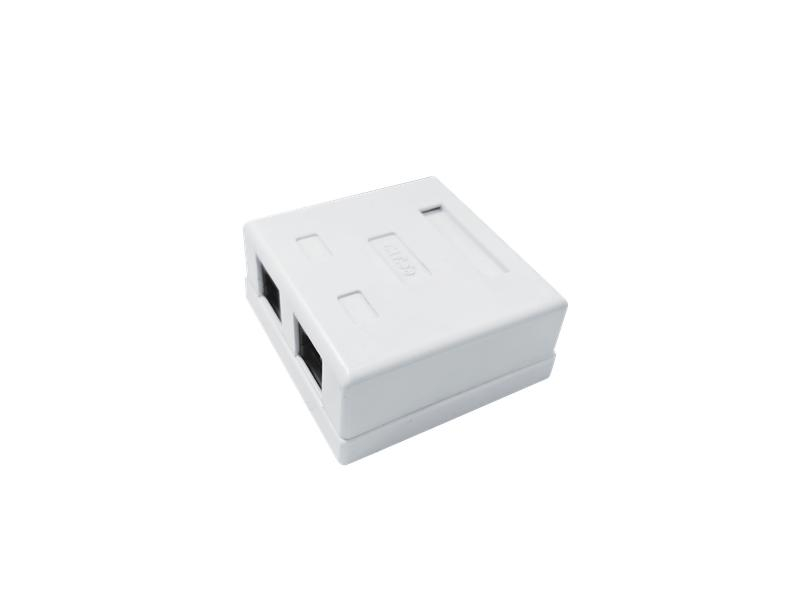 Розетка компьютерная 8P8C (RJ45) UTP кат.5E 2 порта TOKOV ELECTRIC TKE-SMB-8P8C-2P-UTP ТехноИмпульс