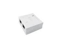 Розетка компьютерная 8P8C (RJ45) UTP кат.5E 2 порта TOKOV ELECTRIC TKE-SMB-8P8C-2P-UTP ТехноИмпульс