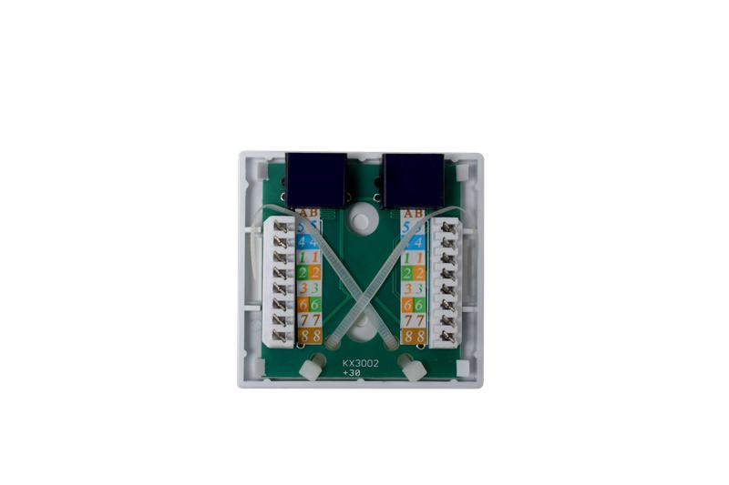 Розетка компьютерная 8P8C (RJ45) UTP кат.5E 2 порта TOKOV ELECTRIC TKE-SMB-8P8C-2P-UTP ТехноИмпульс