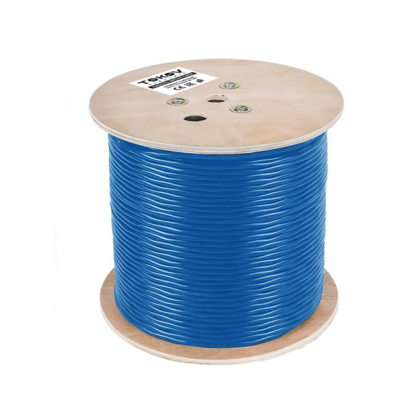 Кабель витая пара F/UTP 4х2х23AWG(0.57мм) кат.6 PVC indoor Fluked tested 305м (м) PRO TOKOV ELECTRIC TKP-C08-F/UTP-42-6-305 ТехноИмпульс