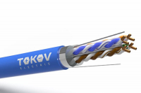Кабель витая пара F/UTP 4х2х23AWG(0.57мм) кат.6 PVC indoor Fluked tested 305м (м) PRO TOKOV ELECTRIC TKP-C08-F/UTP-42-6-305 ТехноИмпульс