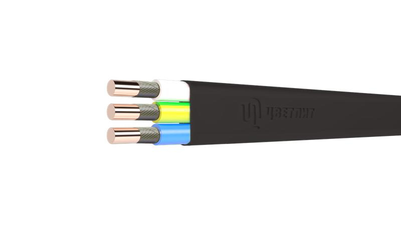 Кабель ВВГ-Пнг(А)-FRLSLTx 3х2.5 ОК (N PE) 0.66кВ (м) Цветлит 00-00140499 ТехноИмпульс
