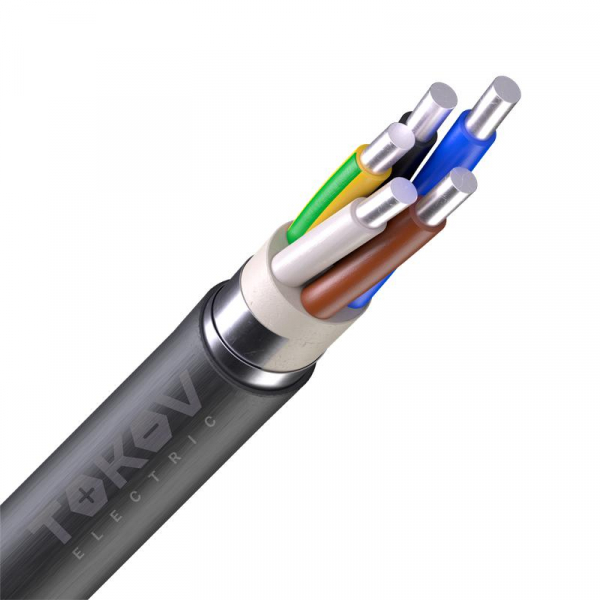 Кабель TOKOV ELECTRIC АВБШв 5х4 ОК (N PE) 0.66кВ (м) 00-00036319 ТехноИмпульс