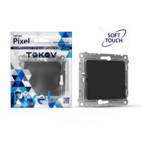Переключатель перекрестный 1-кл. СП Pixel IP20 механизм карбон TOKOV ELECTRIC TKE-PX-P1R-C14 ТехноИмпульс