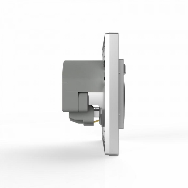 Розетка 1-м СП Pixel с заземл. с 2-мя заряд. устр. USB тип A+A механизм алюм. TOKOV ELECTRIC TKE-PX-R1U2A-C03 ТехноИмпульс