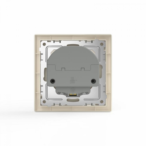 Розетка 1-м СП Pixel IP20 с заземл. с 2-мя заряд. устр. USB тип A+C механизм беж. TOKOV ELECTRIC TKE-PX-R1U2AC-C02 ТехноИмпульс