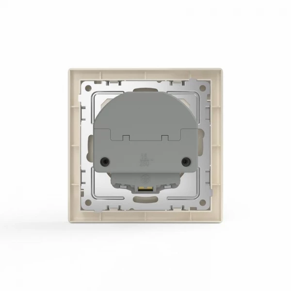 Розетка 1-м СП Pixel IP20 с заземл. с 2-мя заряд. устр. USB тип A+C механизм беж. TOKOV ELECTRIC TKE-PX-R1U2AC-C02 ТехноИмпульс