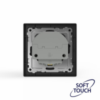 Розетка 1-м СП Pixel IP20 с заземл. с 2-мя заряд. устр. USB тип A+C механизм карбон TOKOV ELECTRIC TKE-PX-R1U2AC-C14 ТехноИмпульс