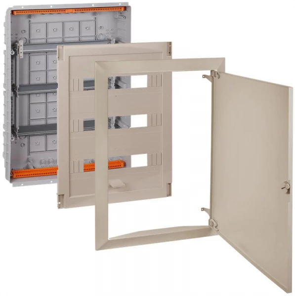 Щит СП 54мод. Тусо 686х518х125мм с метал. дверцей беж. Ruvinil 68154МБЖ ТехноИмпульс